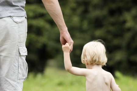 14826760 - child holds the hand of the father